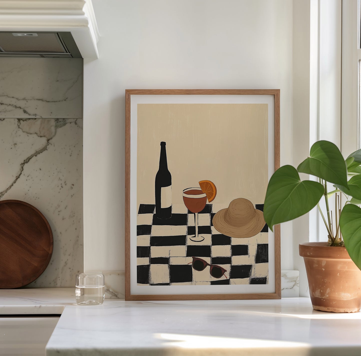 Aperol Afternoon – Modern Aperitivo Print for Kitchen or Bar Wall