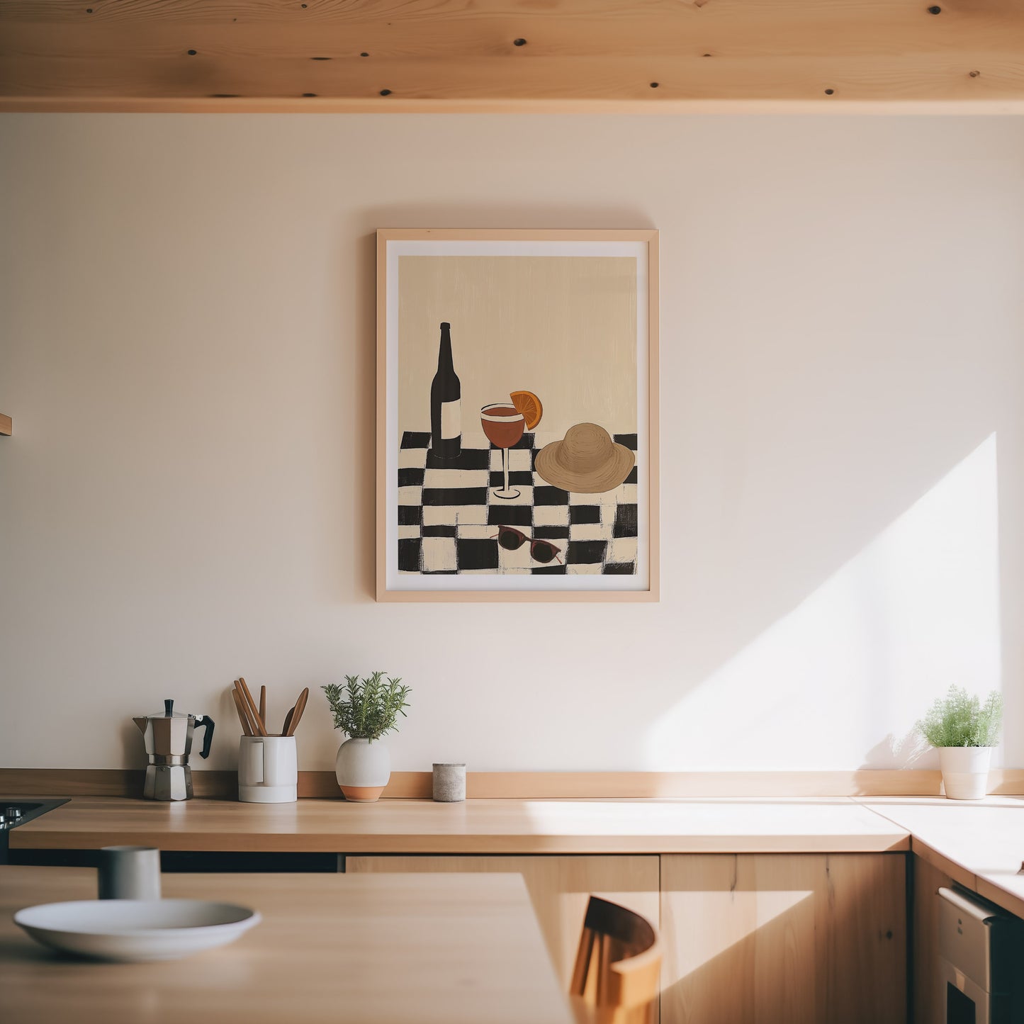 Aperol Afternoon – Modern Aperitivo Print for Kitchen or Bar Wall