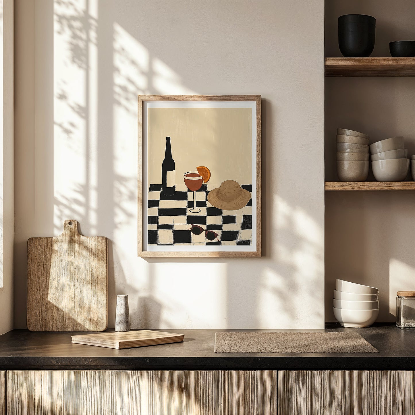 Aperol Afternoon – Modern Aperitivo Print for Kitchen or Bar Wall