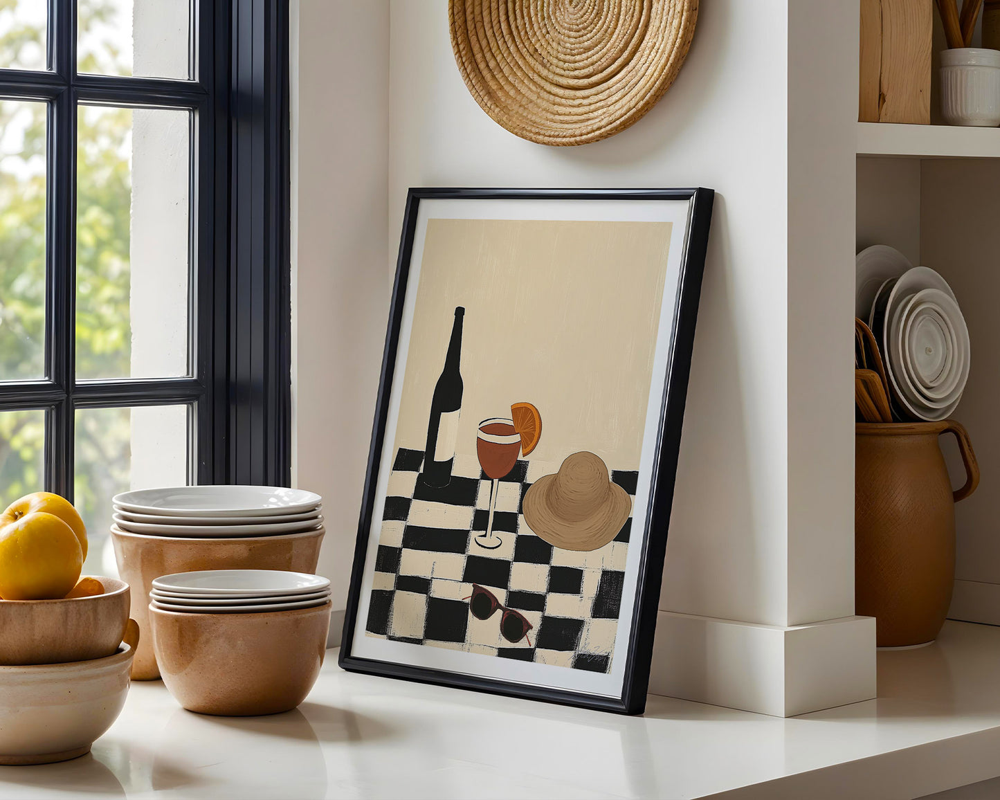 Aperol Afternoon – Modern Aperitivo Print for Kitchen or Bar Wall