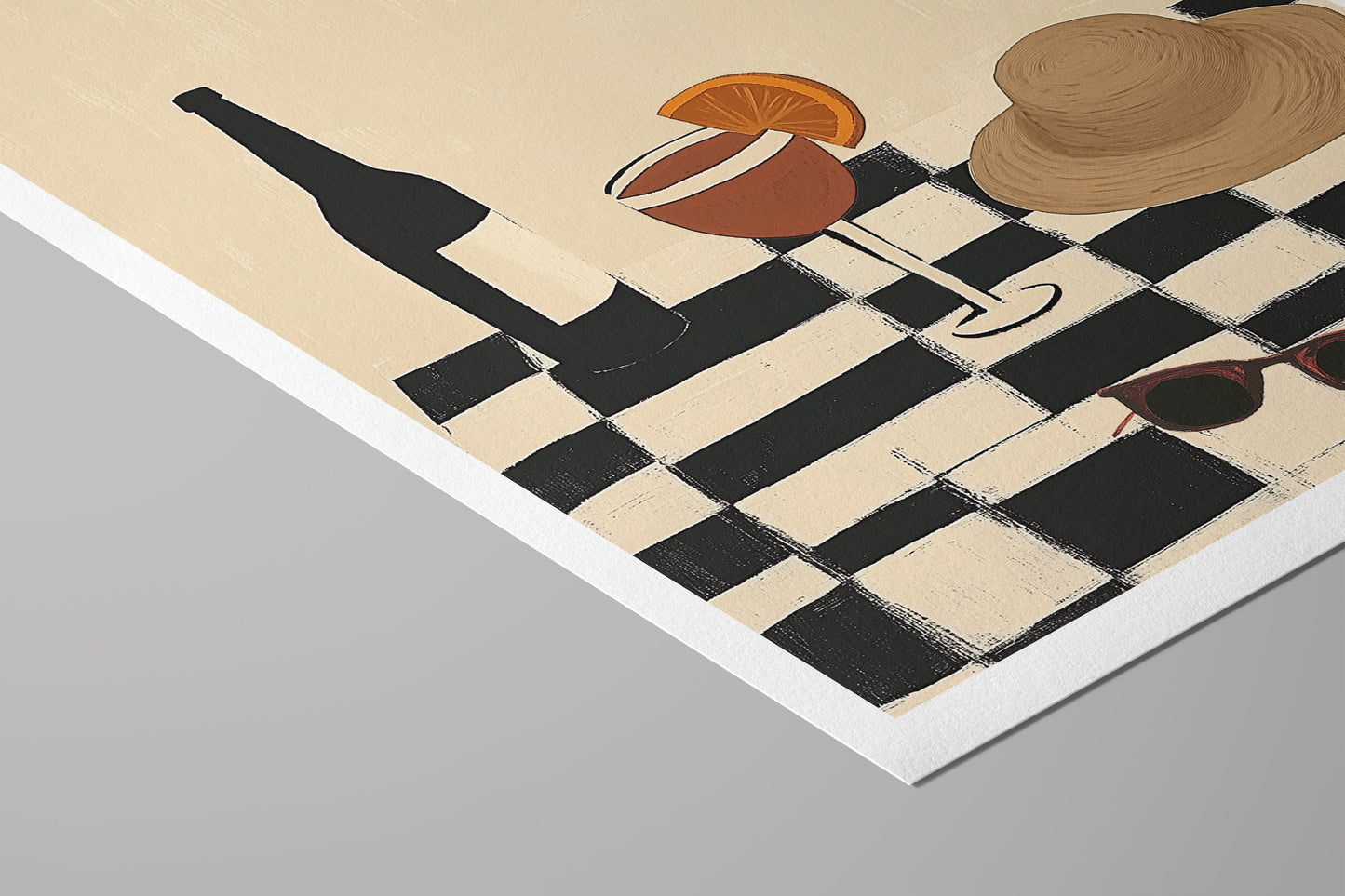 Aperol Afternoon – Modern Aperitivo Print for Kitchen or Bar Wall