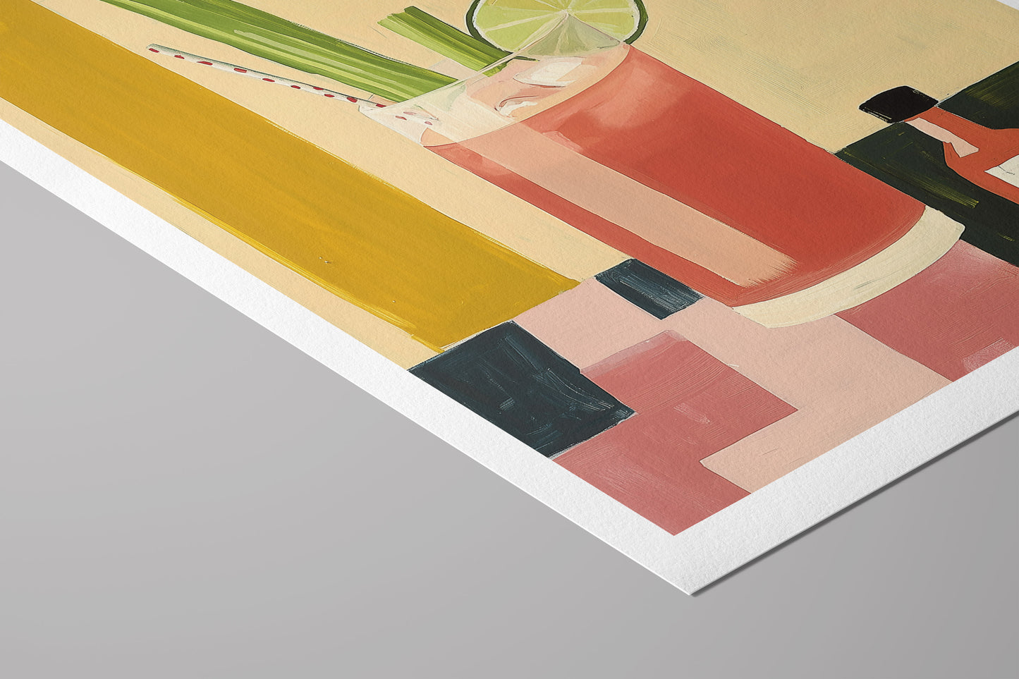 Bloody Mary Cocktail Art – Bold Modern Print for Kitchen or Bar