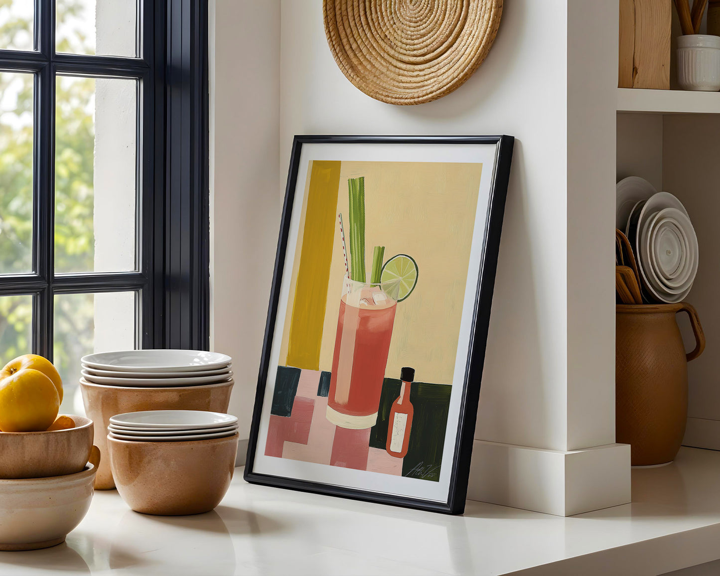 Bloody Mary Cocktail Art – Bold Modern Print for Kitchen or Bar