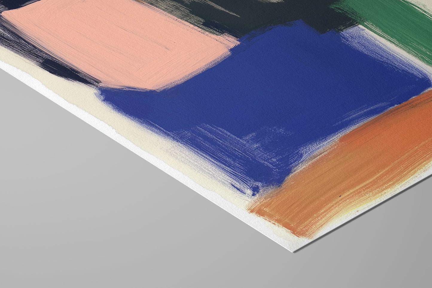 Construct in Color – Modern Abstract Brushstroke Art Print
