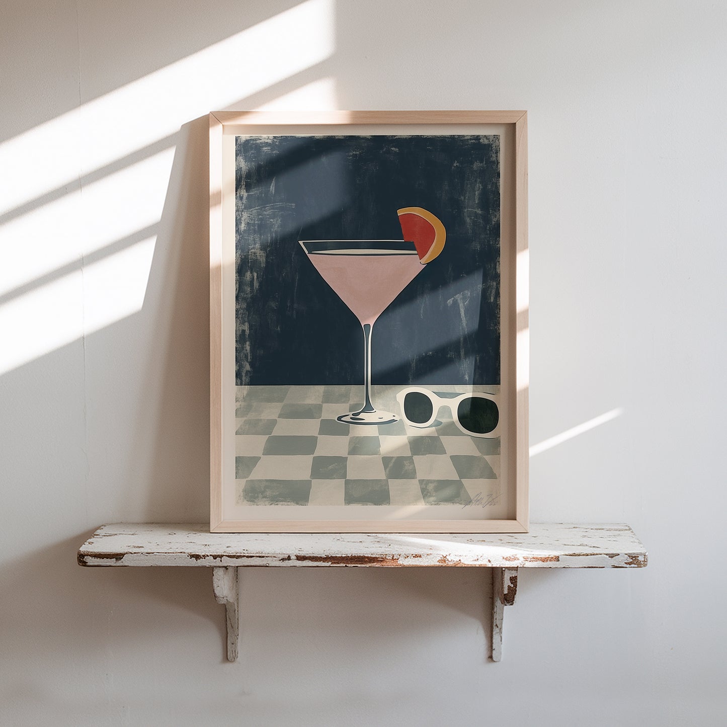 Cosmopolitan Cocktail Print – Retro Modern Bar Art
