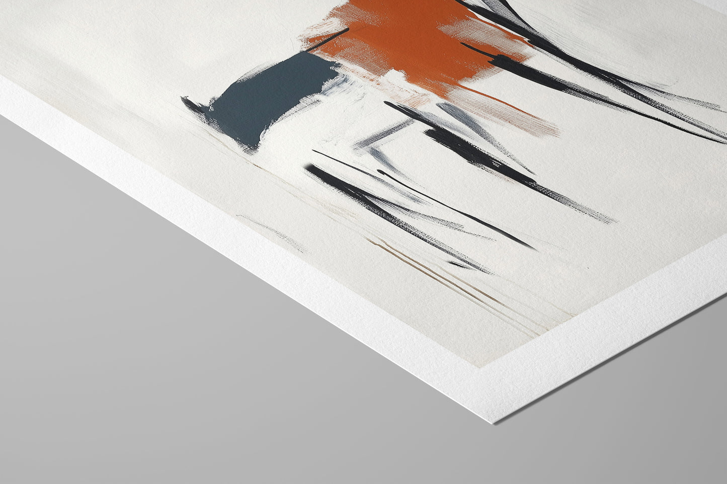 Fenrir – Abstract Nordic Wolf Print in Rust and Charcoal