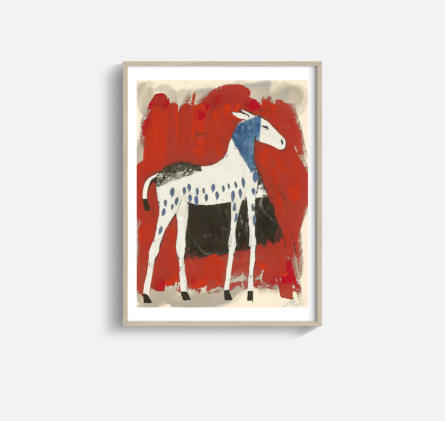 Wild Foal – Bold Abstract Horse Print for Kids Rooms