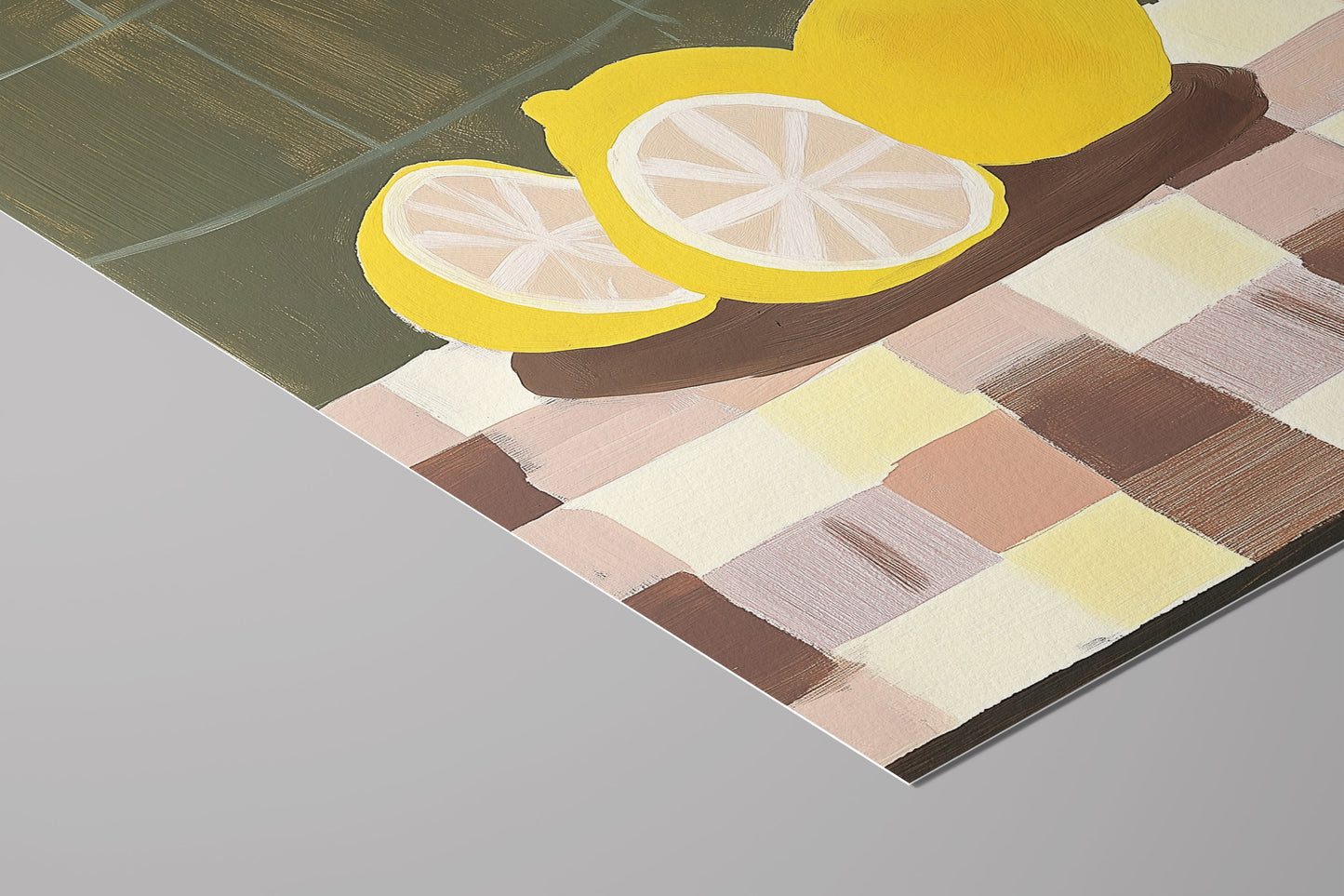 Lemon Still Life Print – Modern Kitchen Wall Art