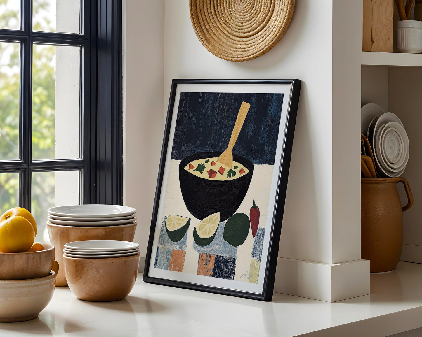 Guacamole in a Molcajete – Modern Mexican Inspired Kitchen Art