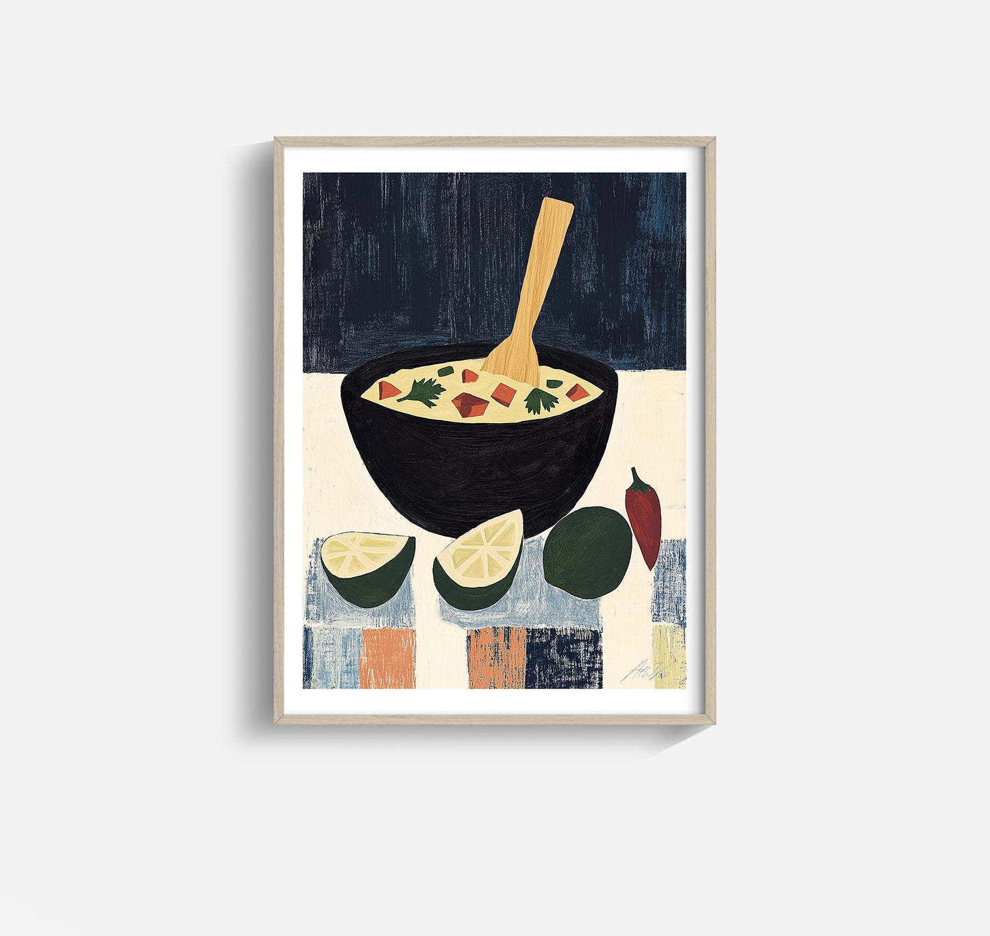 Guacamole in a Molcajete – Modern Mexican Inspired Kitchen Art