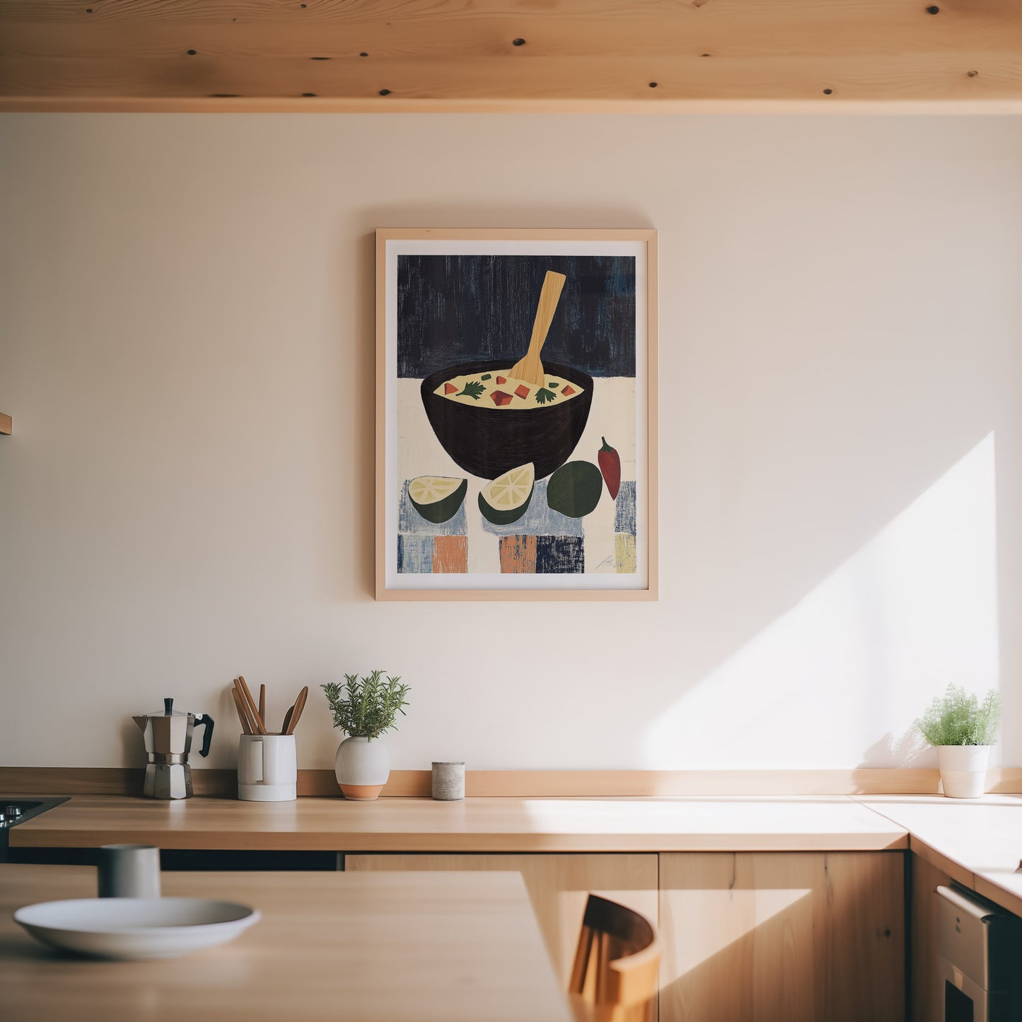 Guacamole in a Molcajete – Modern Mexican Inspired Kitchen Art