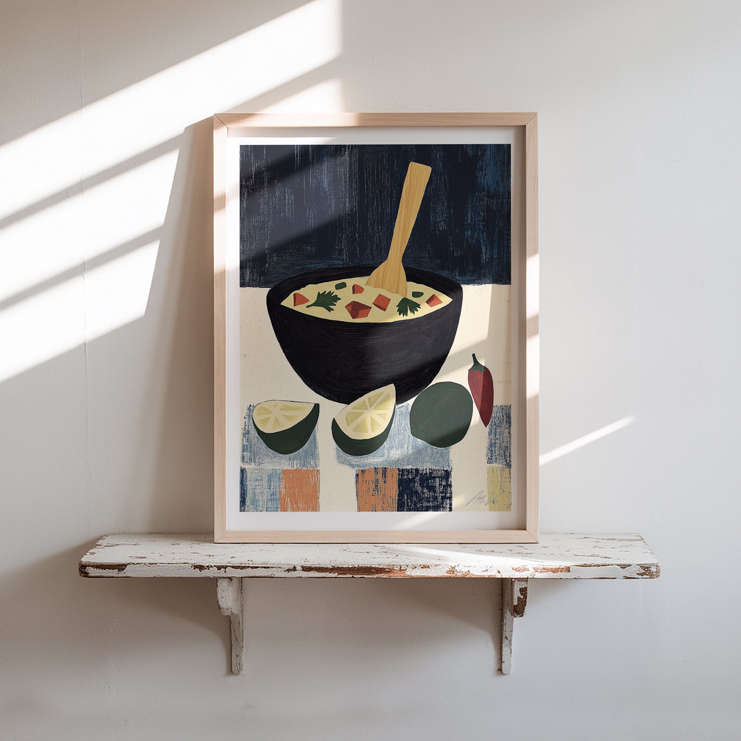 Guacamole in a Molcajete – Modern Mexican Inspired Kitchen Art