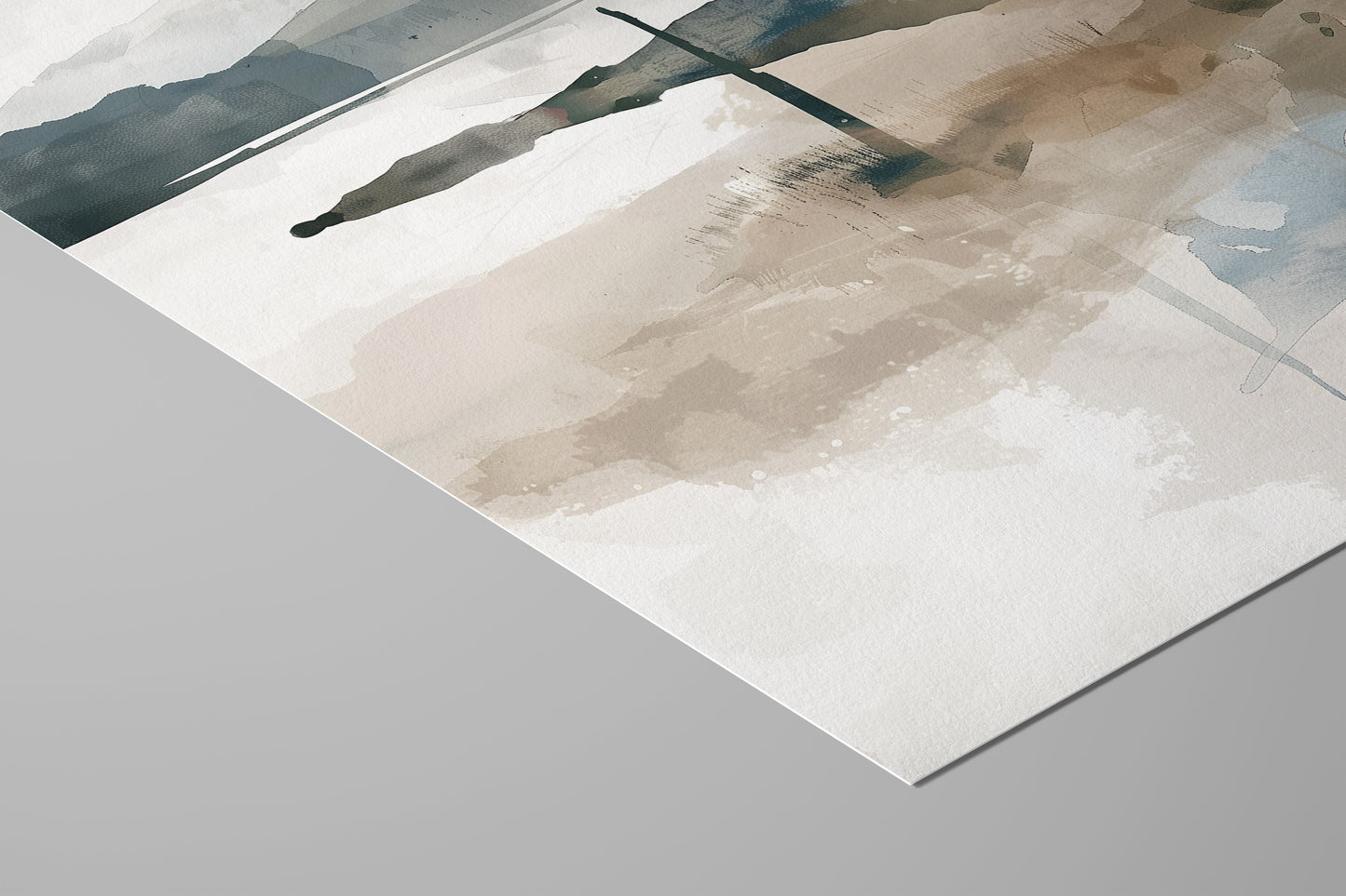 Nordic Coast – Soft Abstract Seascape in Cool Neutrals