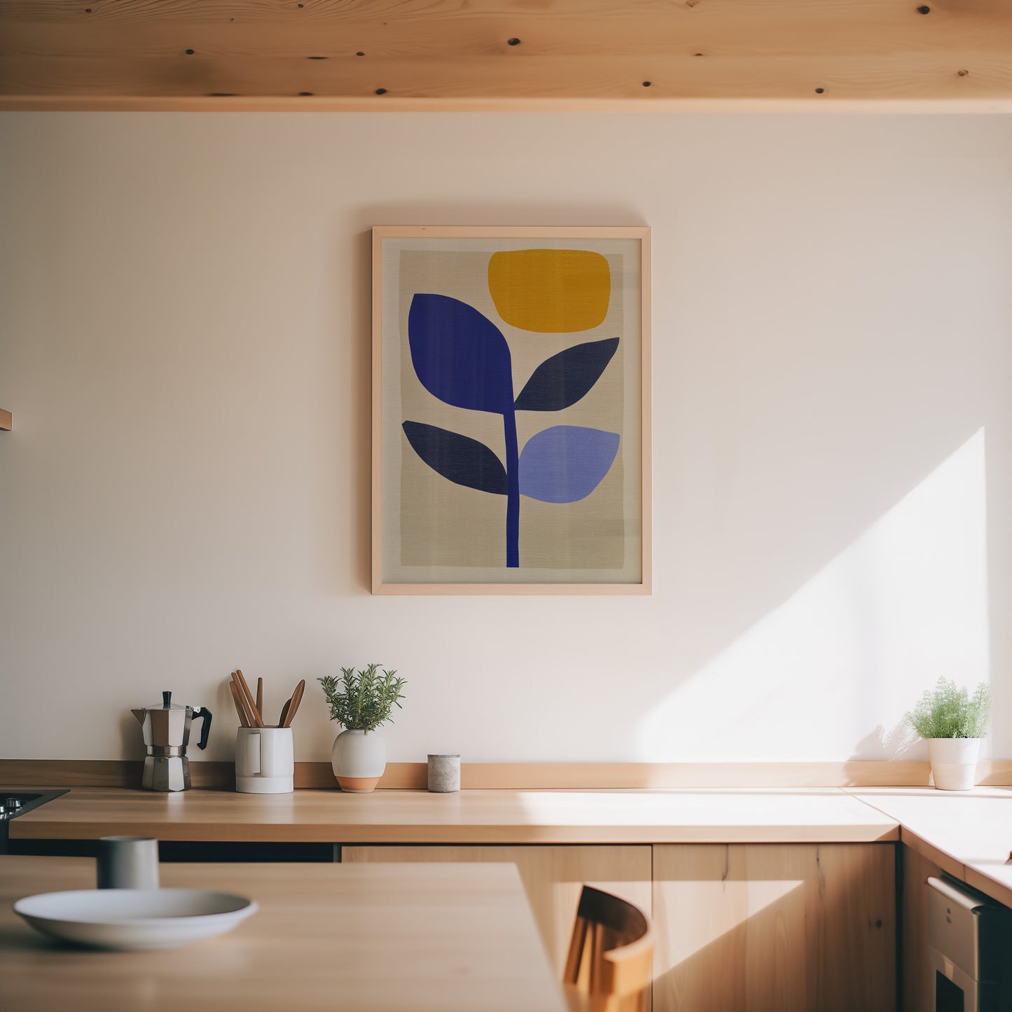 Nordic Garden I – Abstract Modern Botanical Print