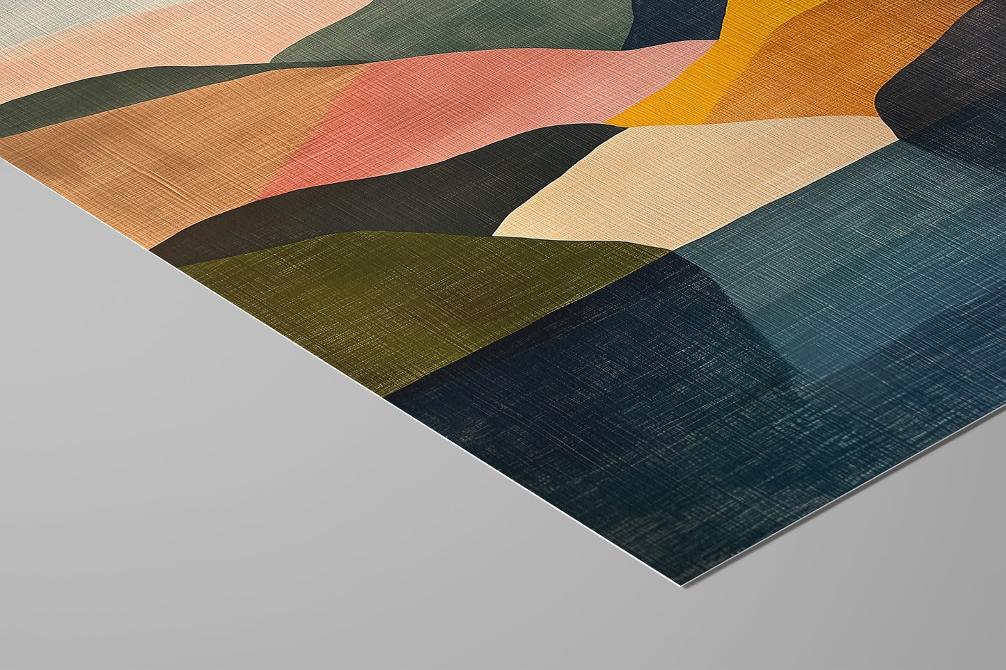 Nordic Layers – Colorful Abstract Landscape Wall Art