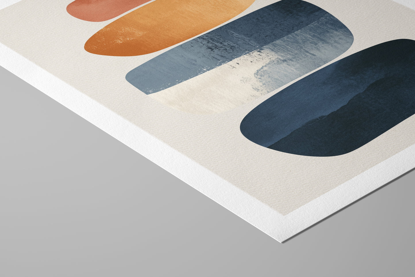 Nordic Pebble Stack – Scandinavian Abstract Wall Art