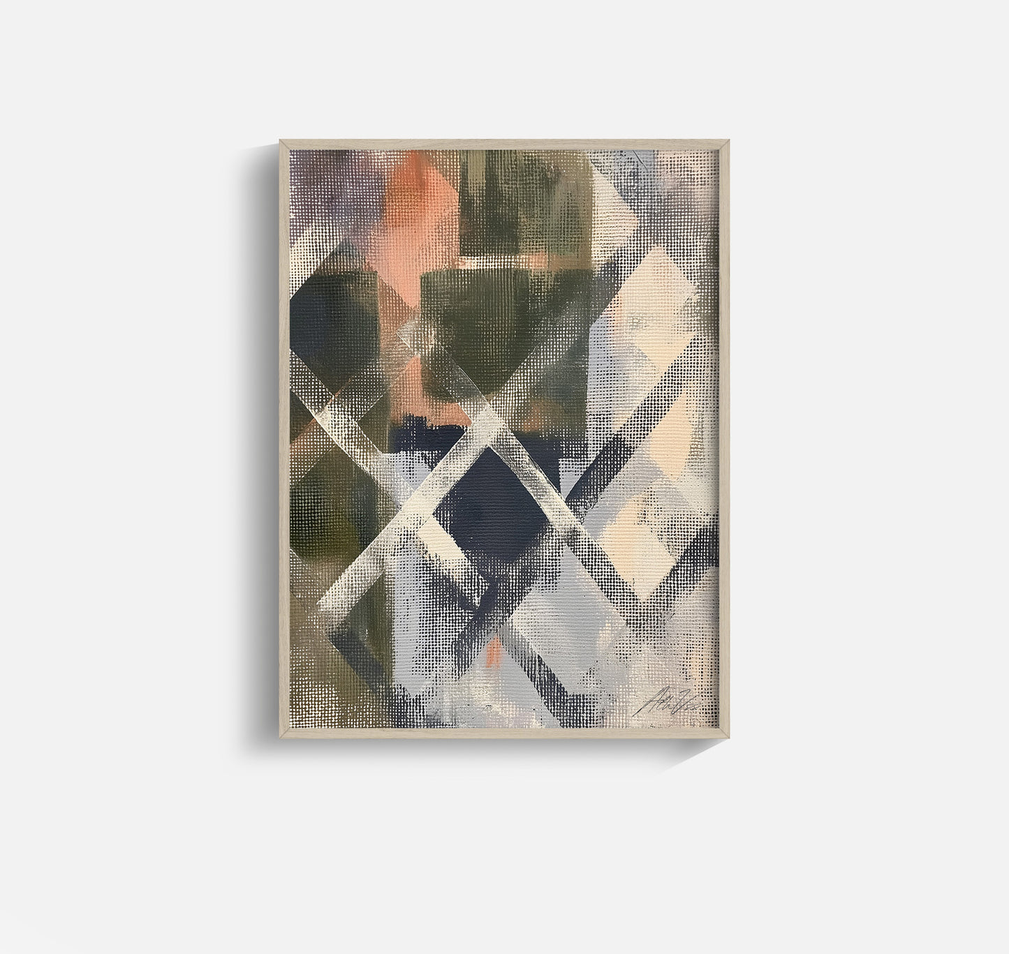 Nordic Plaid – Textured Abstract Geometric Print
