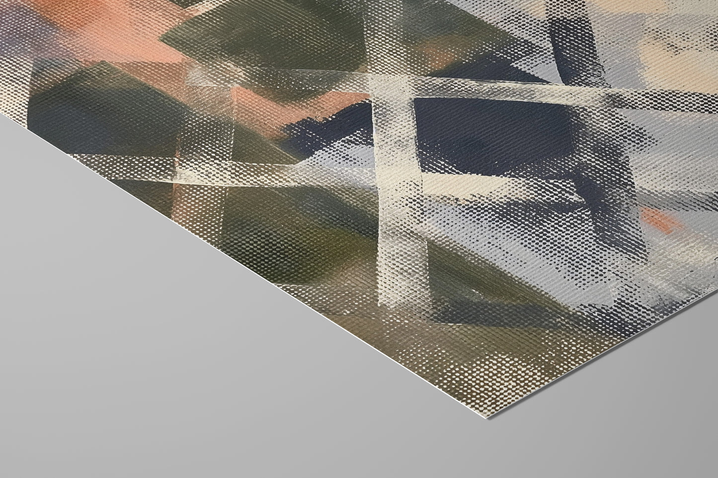 Nordic Plaid – Textured Abstract Geometric Print