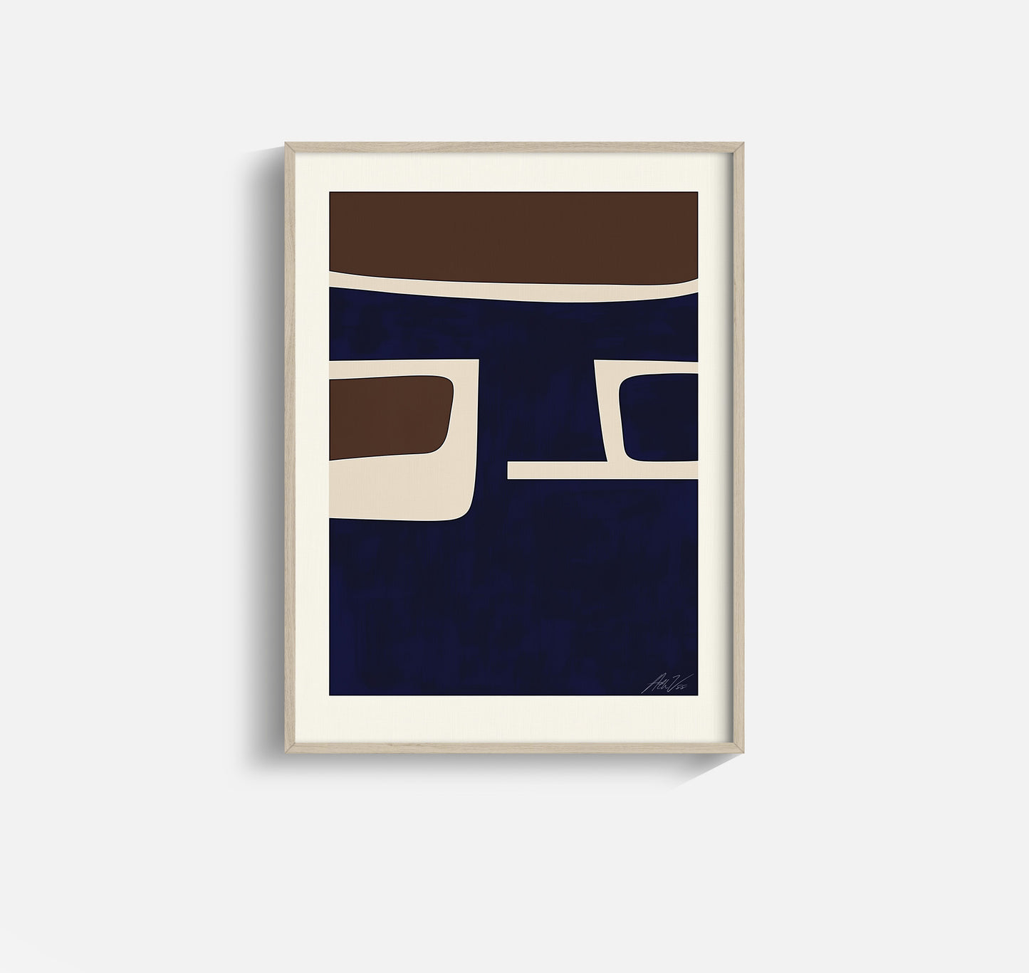 Norse Dockside – Minimal Abstract Nautical Print
