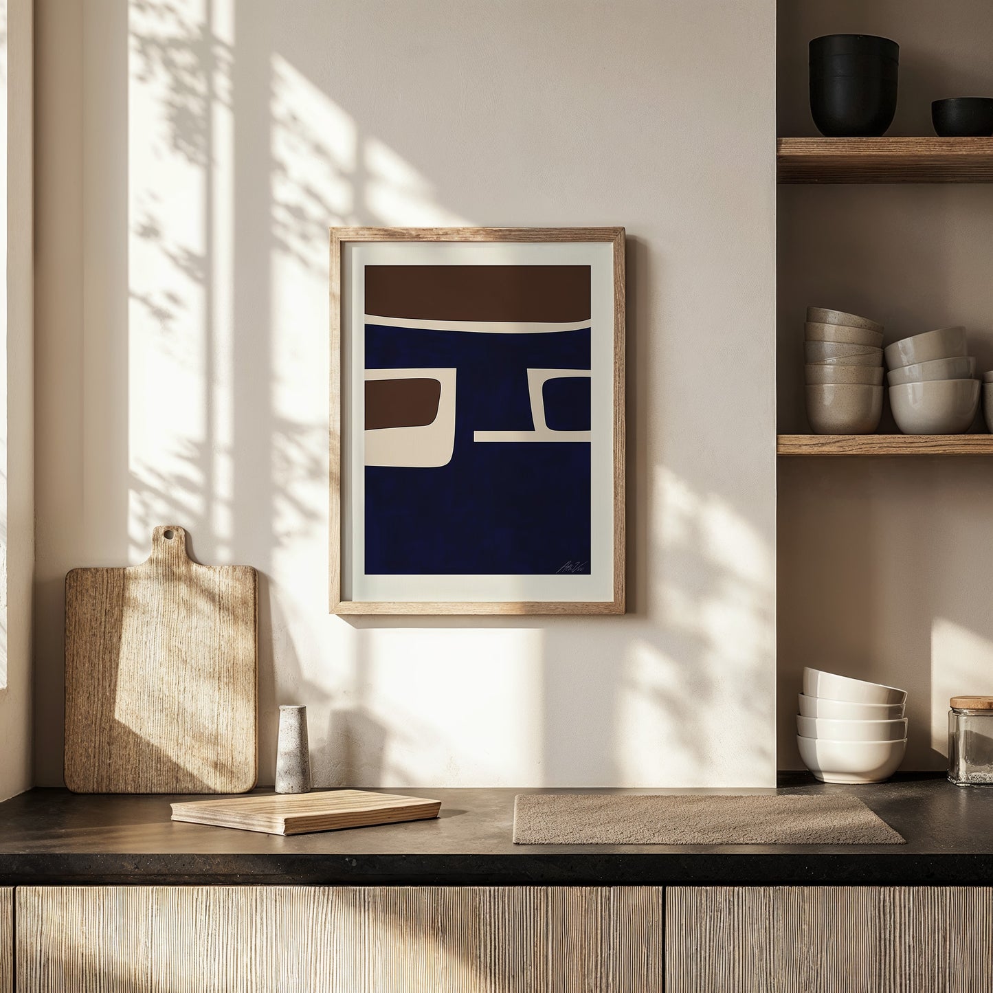 Norse Dockside – Minimal Abstract Nautical Print