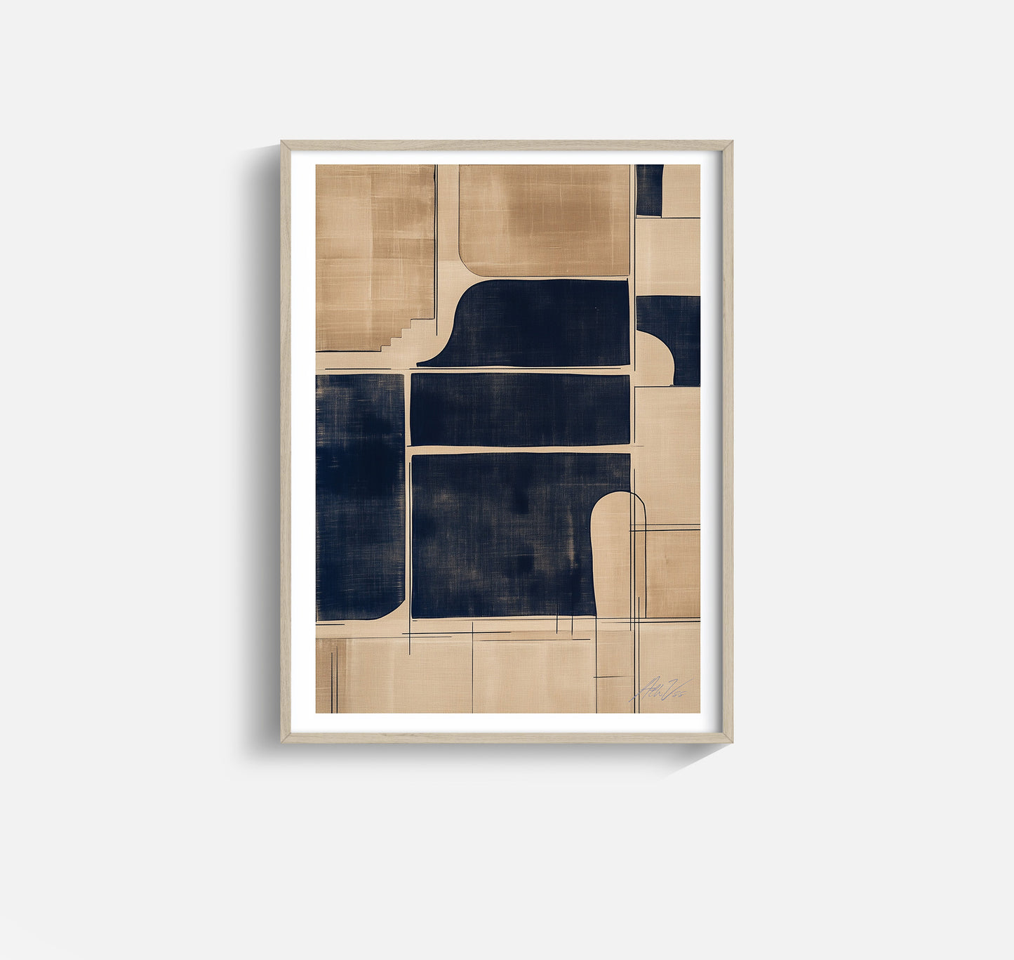 Norse Garden Parcels – Geometric Abstract Terrain Print