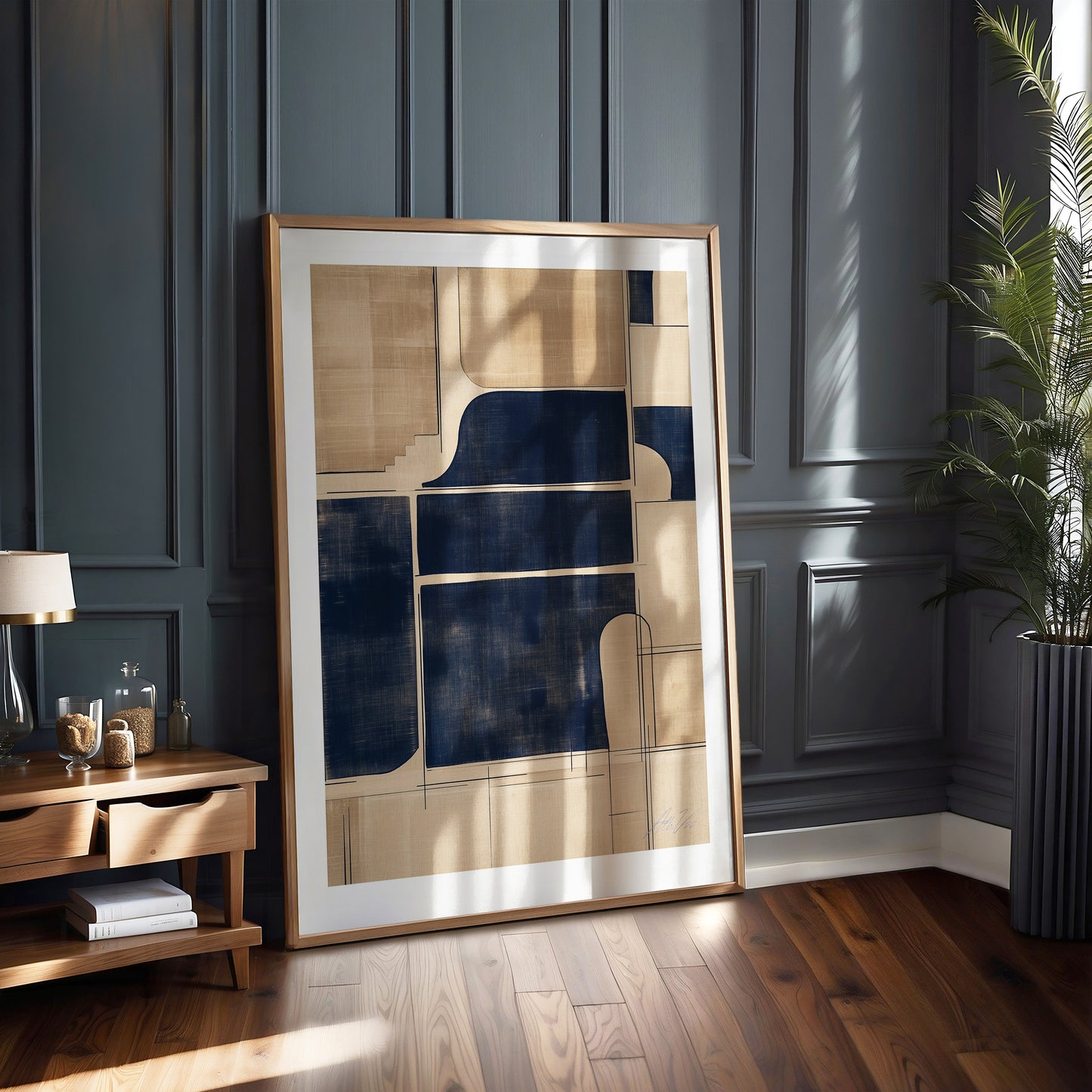 Norse Garden Parcels – Geometric Abstract Terrain Print