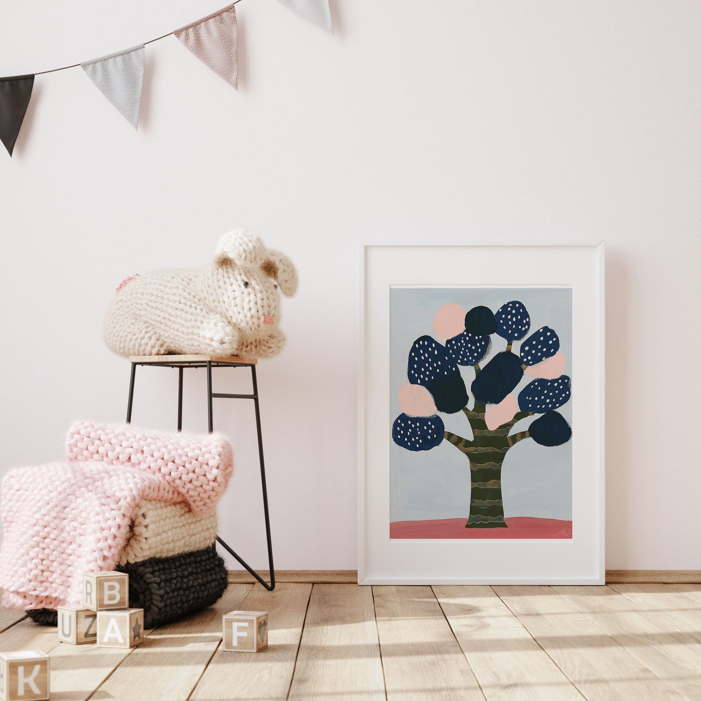 Yggdrasil Tree – Whimsical Nordic Tree Art for Kids Room or Nursery Decor