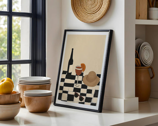 Aperol Afternoon – Modern Aperitivo Print for Kitchen or Bar Wall
