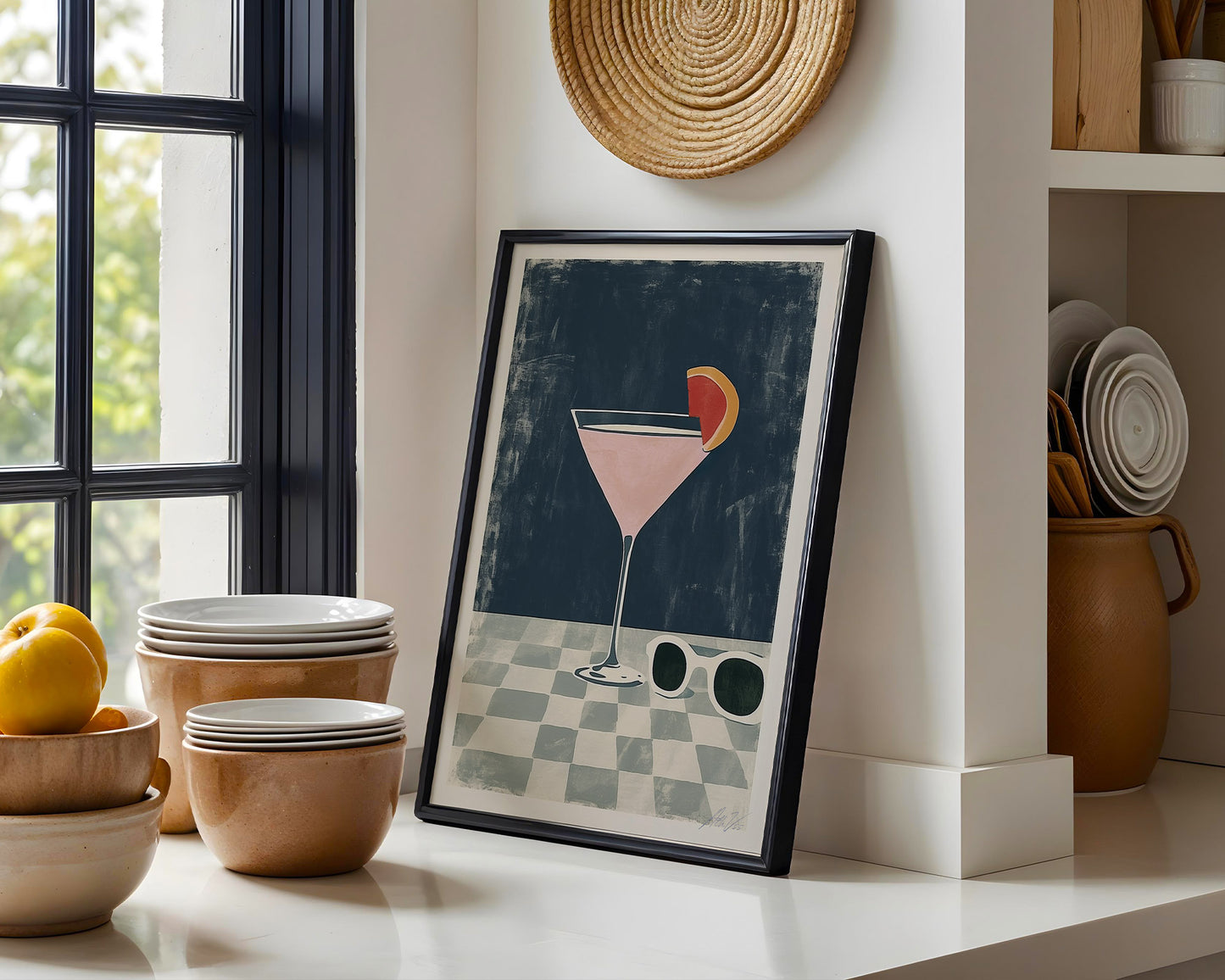 Cosmopolitan Cocktail Print – Retro Modern Bar Art