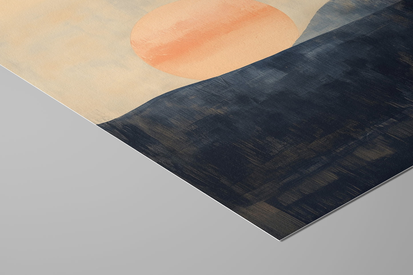 Midnight Sun – Nordic Abstract Landscape Print