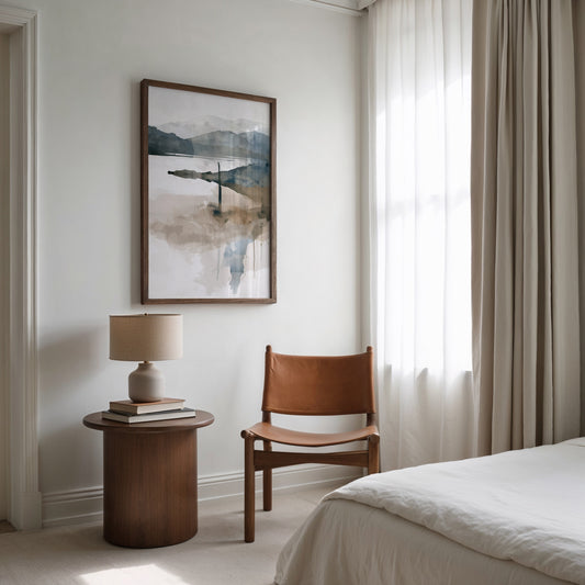 Nordic Coast – Soft Abstract Seascape in Cool Neutrals