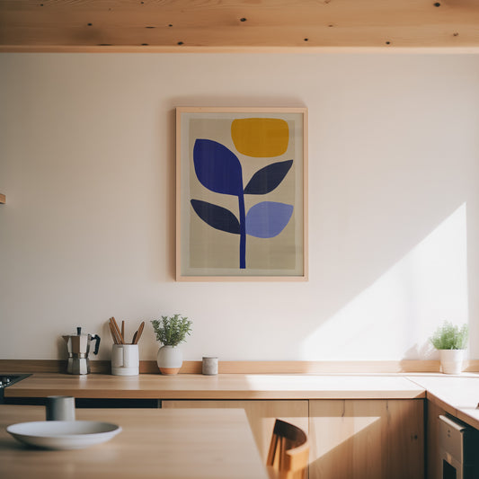 Nordic Garden I – Abstract Modern Botanical Print