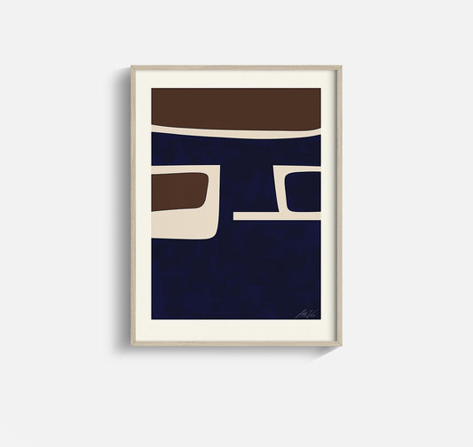 Norse Dockside – Minimal Abstract Nautical Print