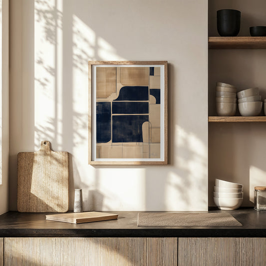 Norse Garden Parcels – Geometric Abstract Terrain Print