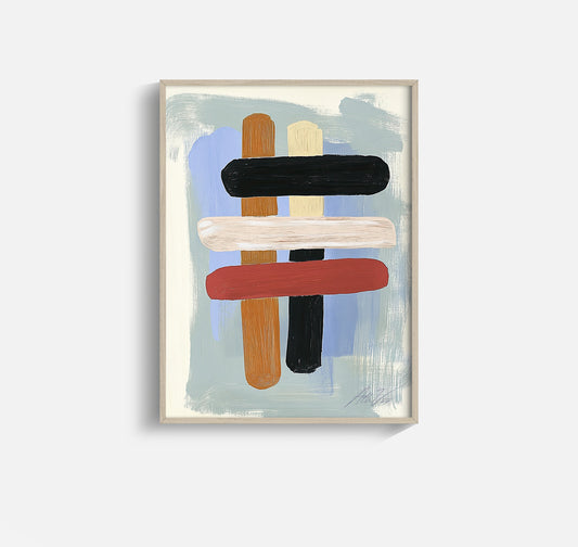 Totems of the North – Modern Abstract Nordic Composition