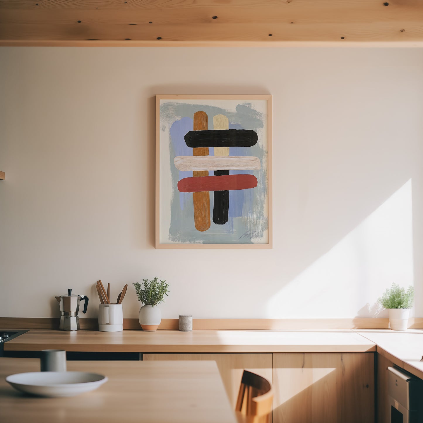 Totems of the North – Modern Abstract Nordic Composition