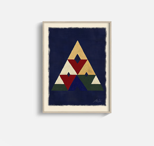 Valknut Variations – Geometric Nordic Symbol Print