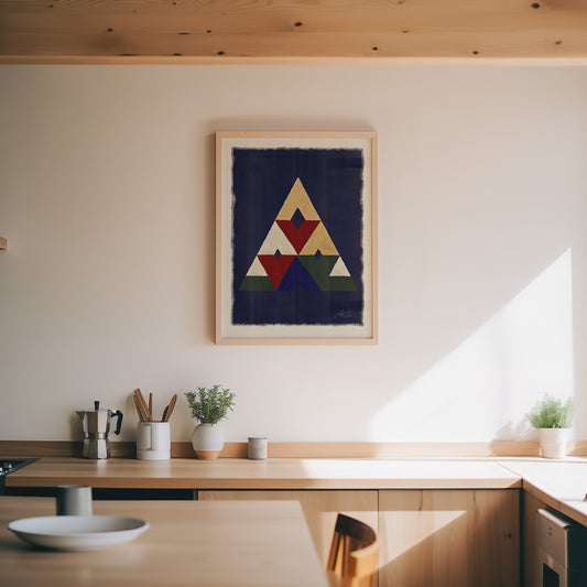 Valknut Variations – Geometric Nordic Symbol Print