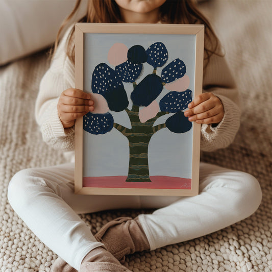 Yggdrasil Tree – Whimsical Nordic Tree Art for Kids Room or Nursery Decor